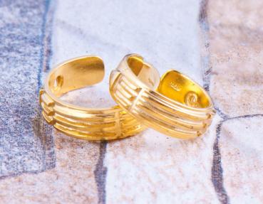 Atlantis Ring Silber, vergoldet