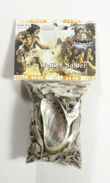 Weisser Salbei mit Muschel